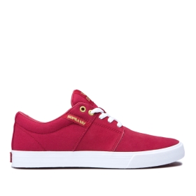 Tenis Bajos Supra STACKS II VULC Hombre Rosas/Blancas (MX-12936)